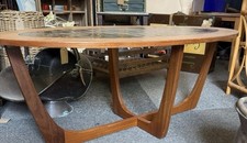 mid century  Glass Topped
