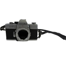 Minolta SR T 101 35mm Film SLR Camera Vintage Photography Silver Black Untested