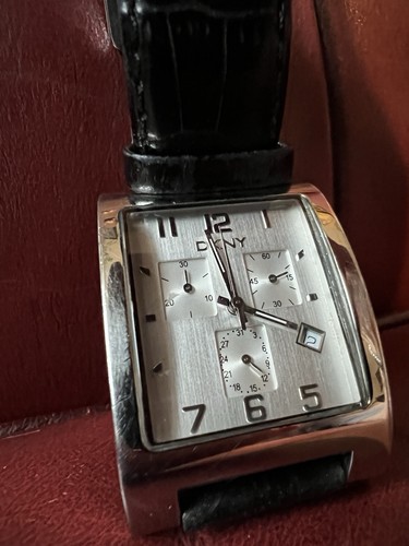 Mens dkny watch black - watch, leather