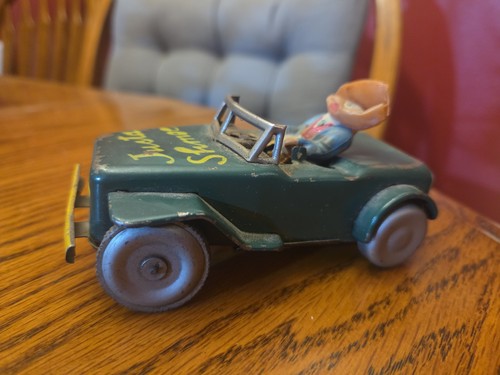 Antique justa shmoe tin jeep - justa,