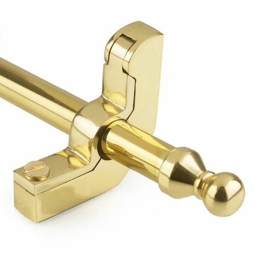 Polished brass stair rods - stair, with