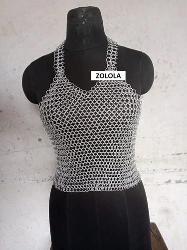 Aluminium chainmail top - aluminium, top/tank