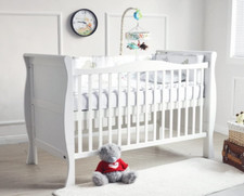 Solid Wooden Baby Cot Bed