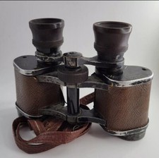ORIGINAL "CARL ZEISS TURACTEM" 8X30 DATED GERMAN MILITARY BINOCULARS WW1 WW2