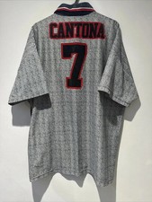 Original Manchester United 1995/96 Away Football Shirts Umbro L #7 Cantona