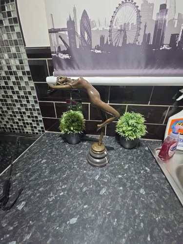 Bronze naked lady sculpture - lady,
