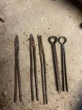 Blacksmiths Tongs job lot - 5 in total