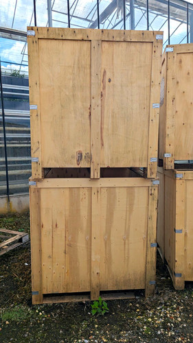 Large wooden shipping - large, crates