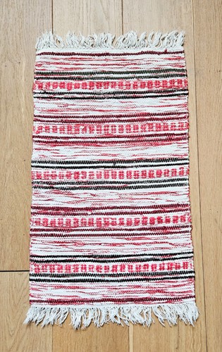 Swedish pink woven rag - , rug