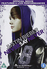 Never Say Never DVD Justin Bieber