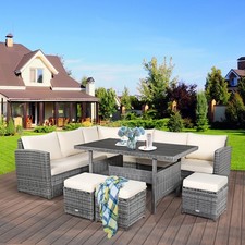 Patiojoy 7 PCS Patio Rattan