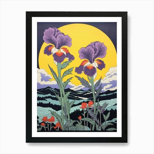 Ayame japanese iris vintage - iris, 1