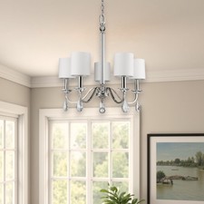 Silver Candle Style Five Light