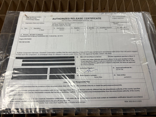 Form pt6 turbine blade - form,