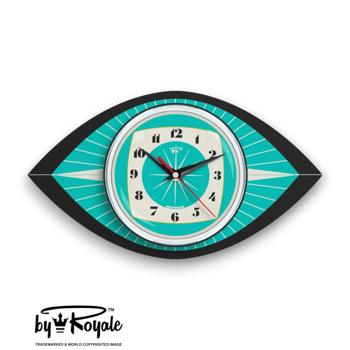 Mid century modern clock - clock,