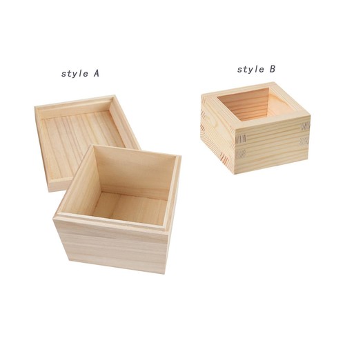 Mini wooden boxes square gift - mini,