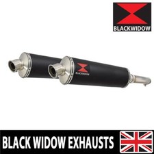 GL1500 GL 1500 Goldwing Twin Exhaust Silencer Kit 400mm Oval Black BN40V