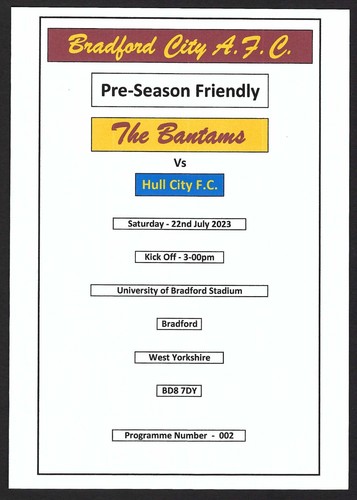 Bradford city hull - bradford,