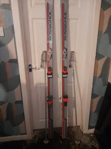 Rossignol skis silver and red - ,