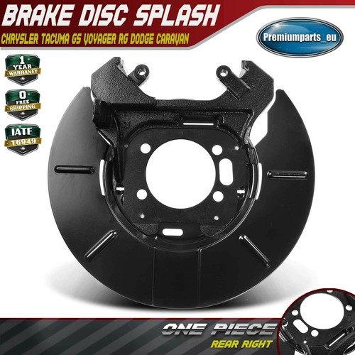 Brake disc splash plate rear - disc,