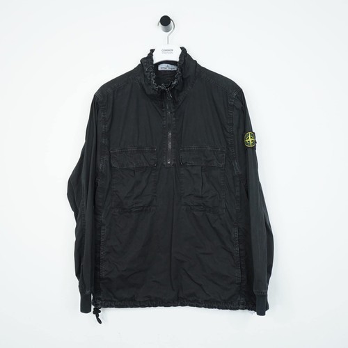 Stone island black half zip - stone,
