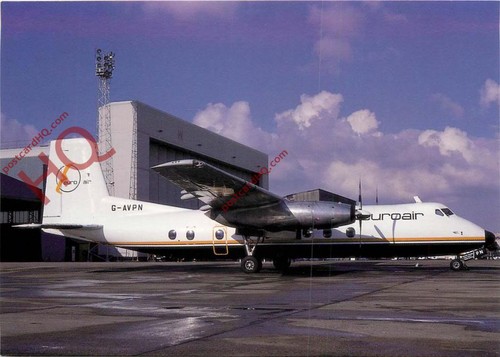 Picture postcard euroair - picture, postcard-:euroair