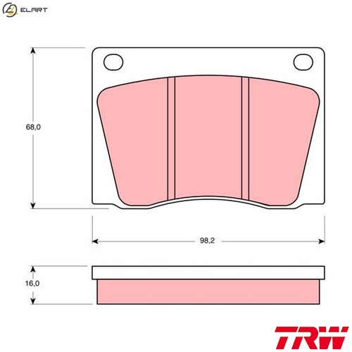 Brake pad set - brake,