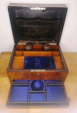 Antique Vanity Box With Hidden Compartment Bramah Lock