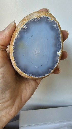 Large polished agate nodule - polished,