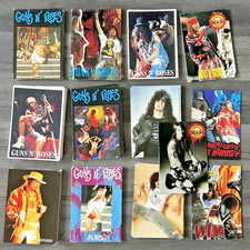 Huge Bundle of Vintage Guns n' Roses Postcards 13 designs Rock Memorabilia Band