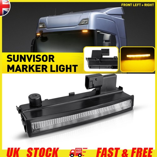 Amber led sun visor - amber,