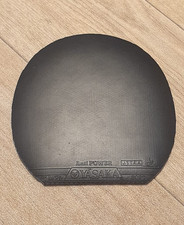 Yasaka Anti Power Anti Spin Table Tennis Rubber 155 x 150mm Black 2.0mm Used