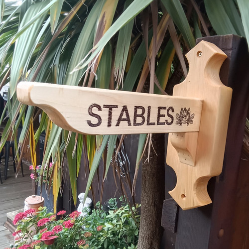 Wooden rustic stables - wooden,