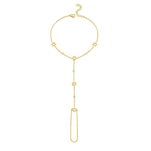 Star david hand chain - star,