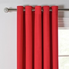 Argos Home Blackout Curtains - 117x183cm - Poppy Red