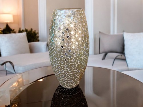Vase mirror gray - vase,