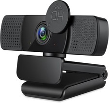 1080P HD Webcam Camera Auto Focus PC Camera Mic for Video Calling Office Meeting