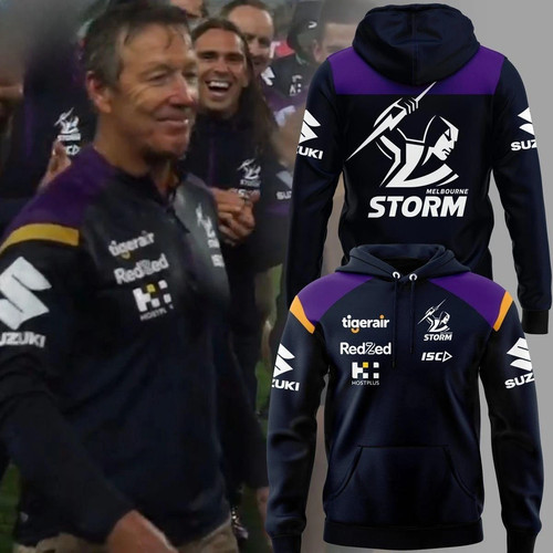Nrl melbourne storm hoodie - 3d,
