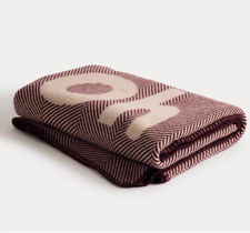 M&S BELLA FREUD THROW 'Oh happy day' - 100% WOOL - SOLD OUT ONE limited edition