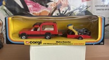 Corgi Toys Gift Set 25 Matra Ranch With Motorcycles.  Old Shop Stock Boxed