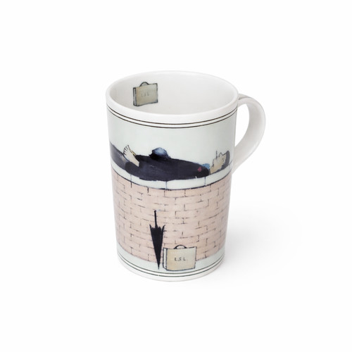 Wren bone china mug - mug, lowry