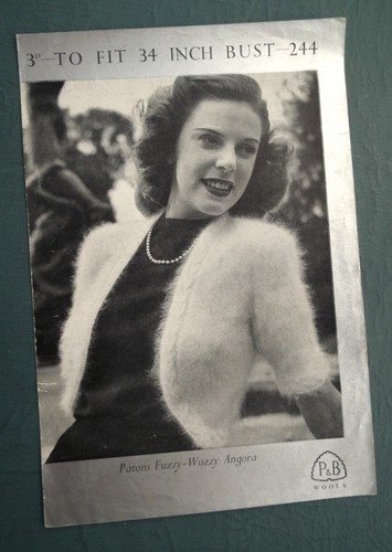 Vintage 1940s 1950s knitting