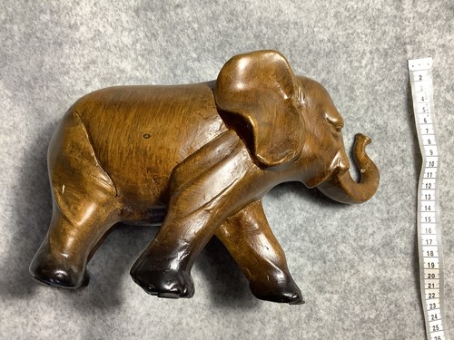 Elephant figurine glazed - figurine,