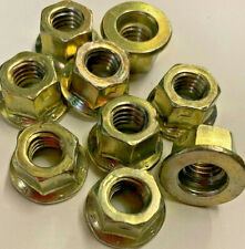 3/8 UNC Flanged Nuts pack of 7 distorted thread lock nuts