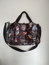 Large CATH KIDSTON Bird Print Oilcloth Crossbody / Messenger Tote Bag