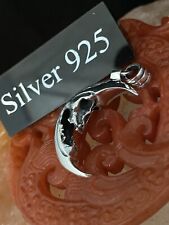 Silver Skull Moon Pendant