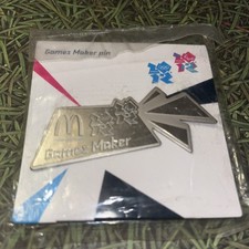 Games Maker London 2012 Olympic Pin Badge Unopened- Silver