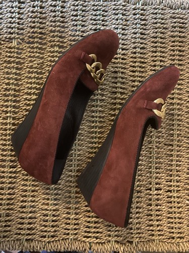 Adesso burgundy leather shoes - leather,