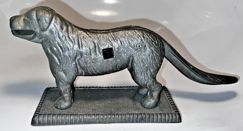 Vintage cast metal dog - cast,