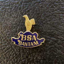 BSA BANTAM ENAMEL LAPEL PIN BADGE CAP BADGE